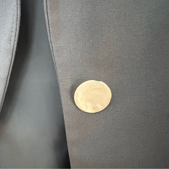 Blue gray Calvin Klein Blazer with Pearl Button - Picture 3 of 4